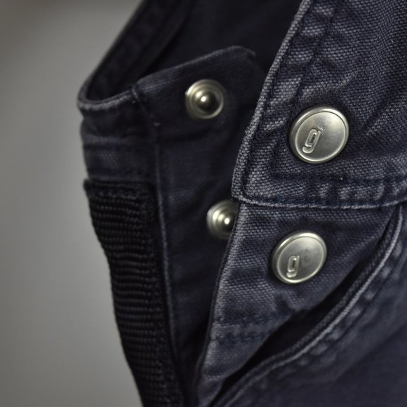 Dark blue cotton overalls 12-18m - Picture 7 of 12